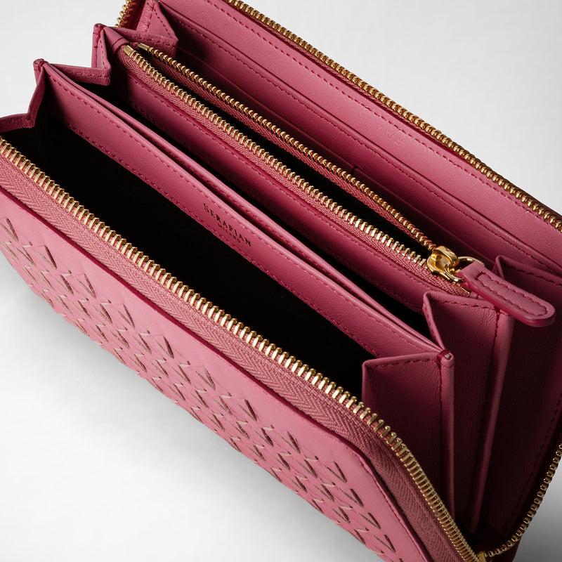 Serapian Zip-around wallet in mosaico petal Novità