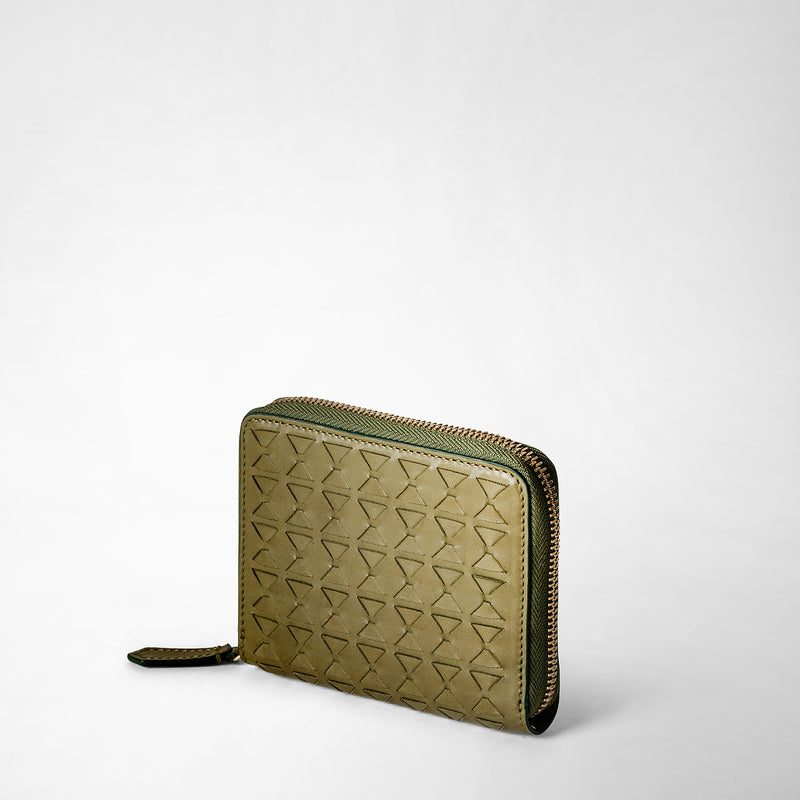 Serapian PORTAFOGLIO MINI CON ZIP IN MOSAICO Economico