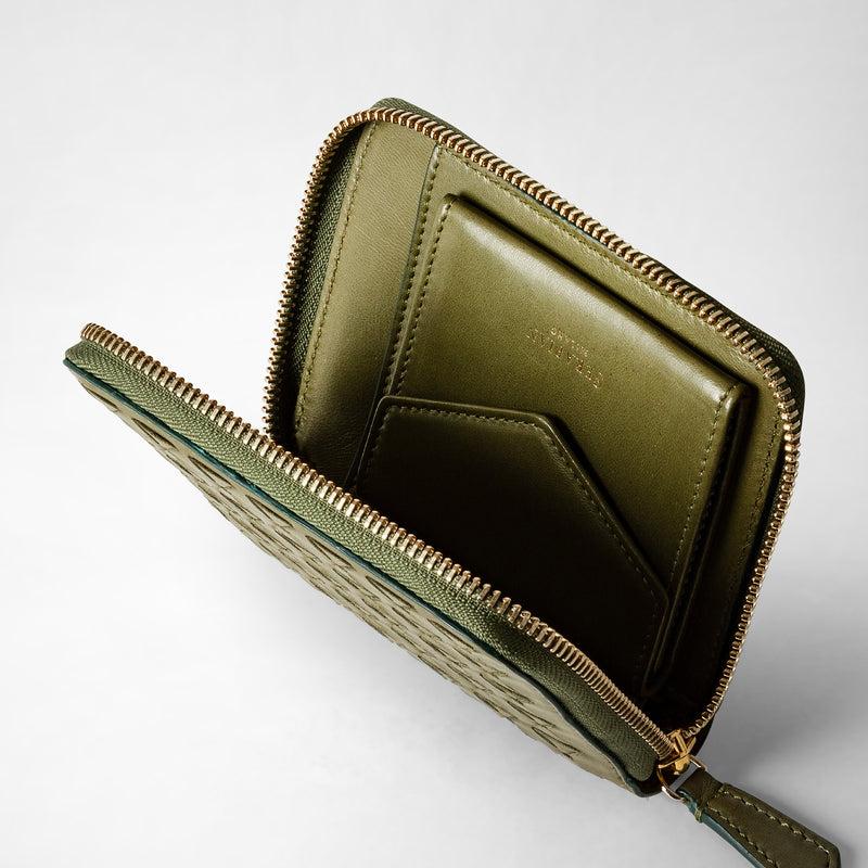 Serapian PORTAFOGLIO MINI CON ZIP IN MOSAICO Economico