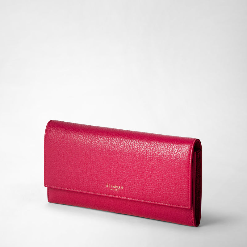 Serapian Continental wallet in rugiada leather petal Outlet