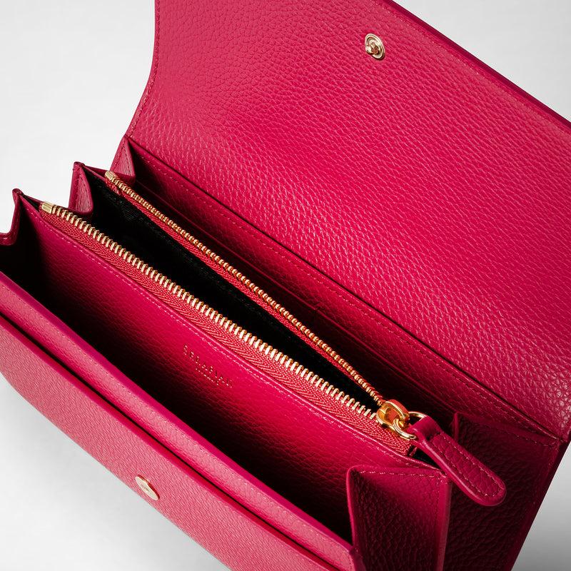 Serapian Continental wallet in rugiada leather petal Outlet