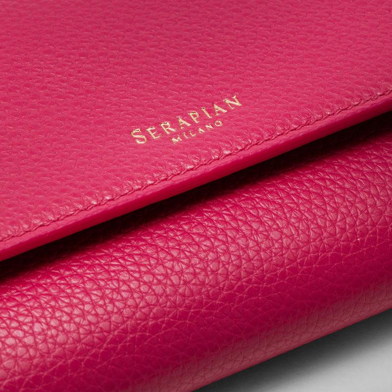 Serapian Continental wallet in rugiada leather petal Outlet