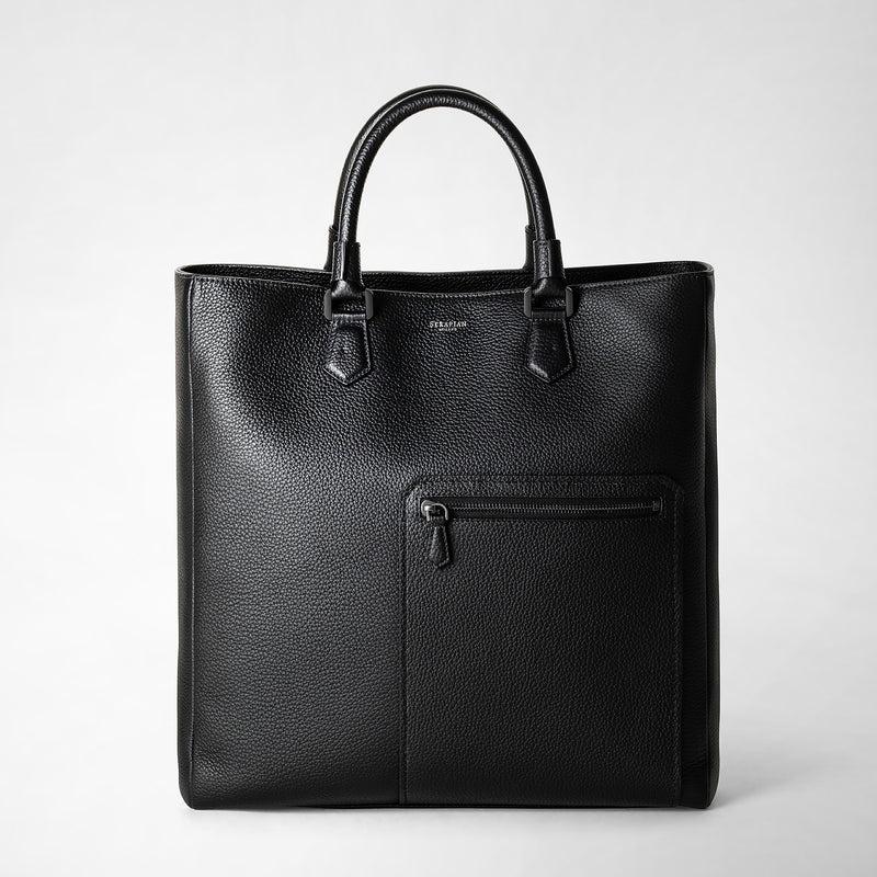 Serapian Quattordici tote bag in cachemire leather eclipse black Flash Sale