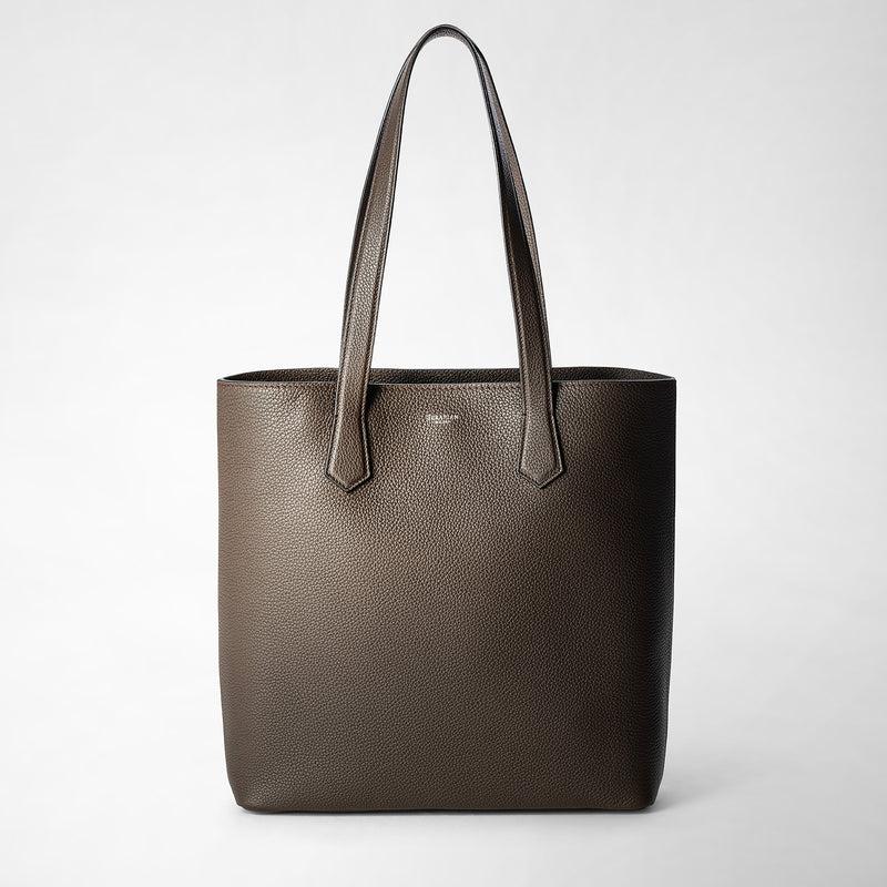 Serapian Day tote bag in cachemire leather espresso Offerta esclusiva