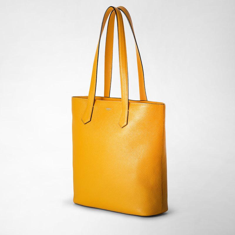 Serapian Day tote bag in cachemire leather ochre Black Friday
