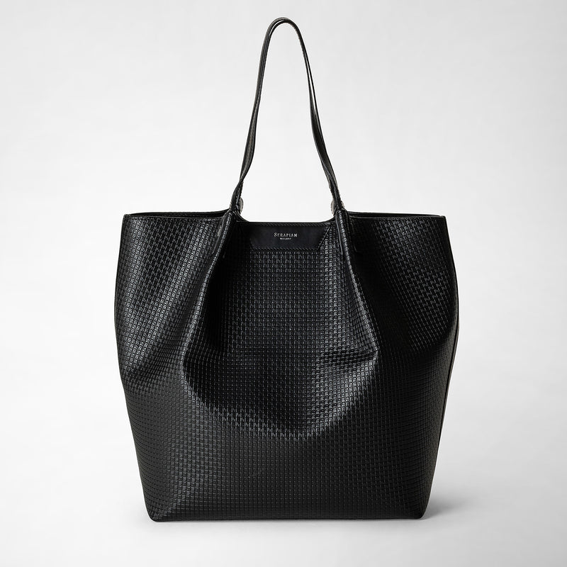 Serapian Vertical secret tote bag stepan nero-nero eclissi Cyber Monday