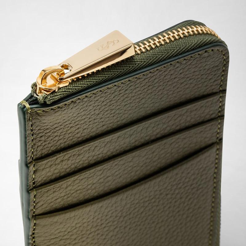 Serapian PORTACARTE CON ZIP IN PELLE RUGIADA Offerta Pasqua