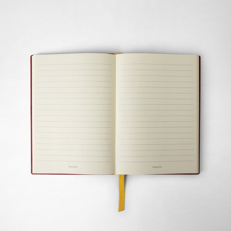 Serapian Notebook in cachemire leather amaranth Offerta San Valentino