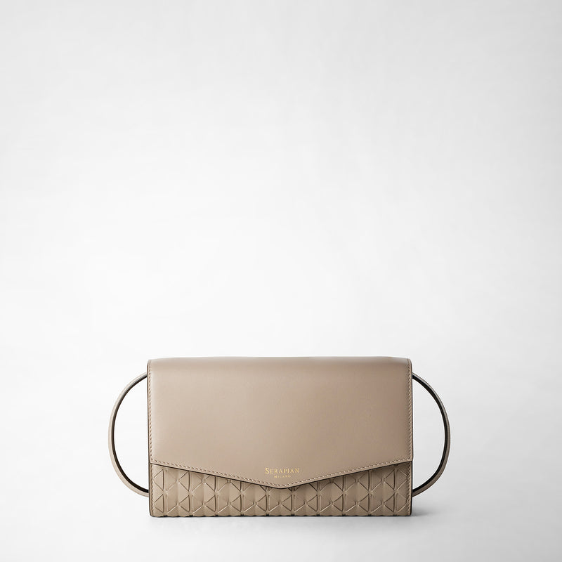 Serapian Clutch con tracolla in mosaico sahara Online Outlet