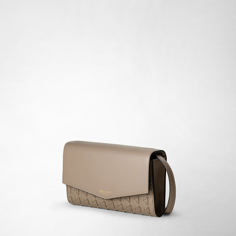 Serapian Clutch con tracolla in mosaico sahara Online Outlet