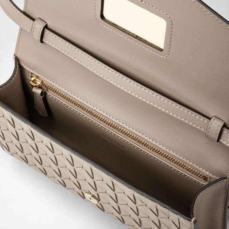 Serapian Clutch con tracolla in mosaico sahara Online Outlet