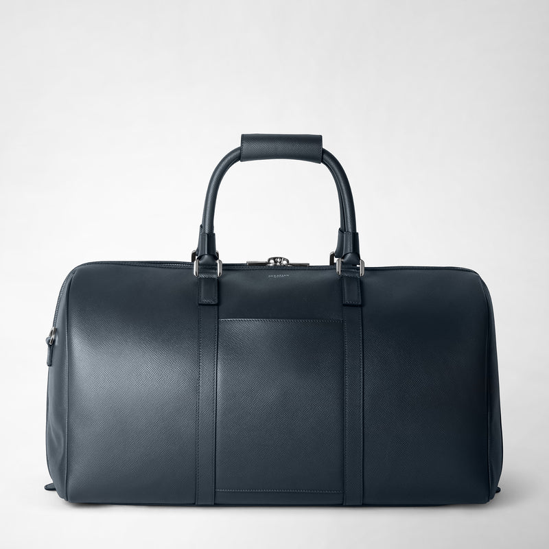 Serapian Borsa da viaggio in pelle evoluzione blu navy Offerte giornaliere