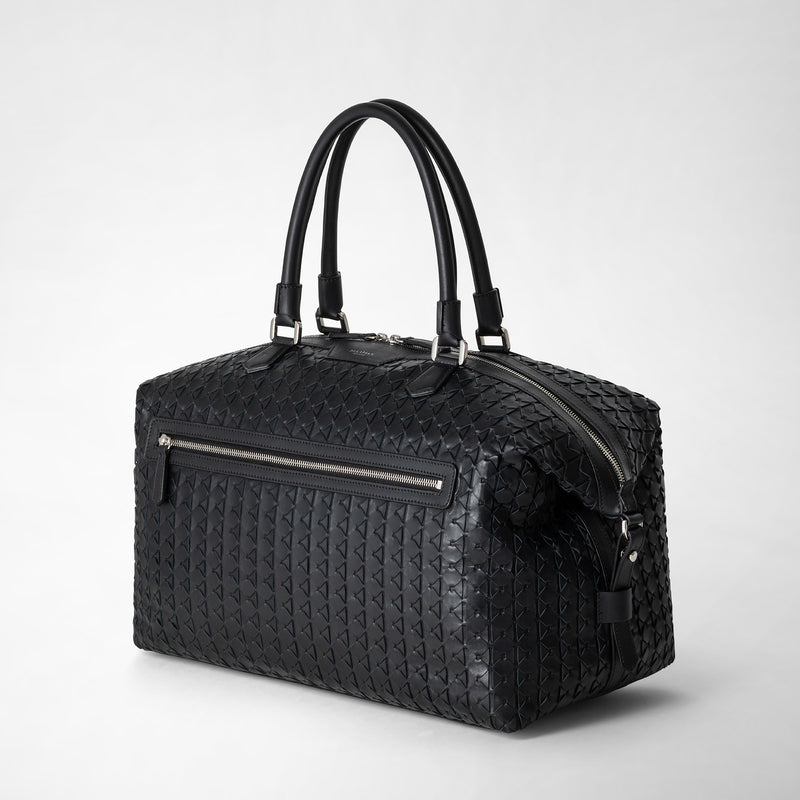 Serapian Travel bag in mosaico black Rilascio limitato