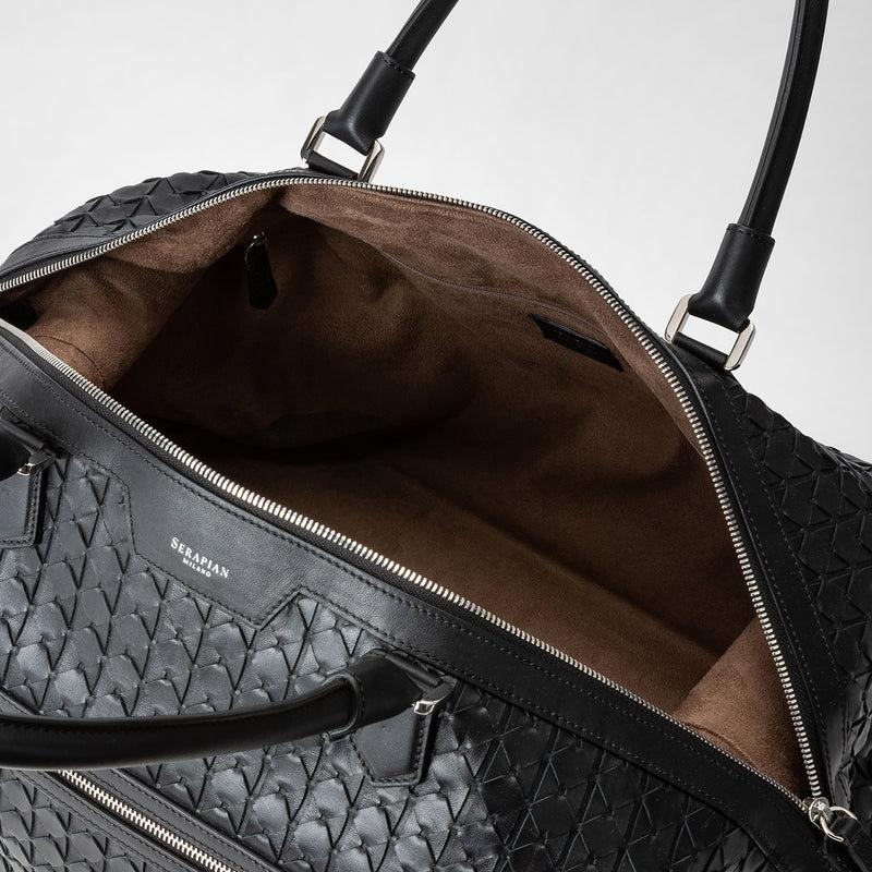 Serapian Travel bag in mosaico black Rilascio limitato