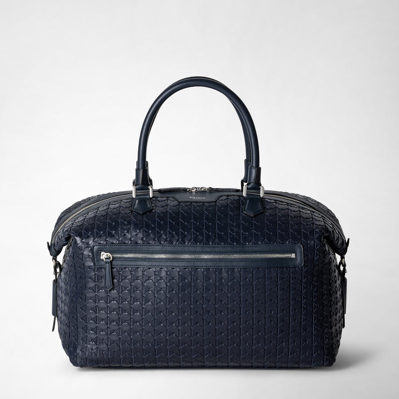 Serapian Travel bag in mosaico navy blue Ultimi tre giorni