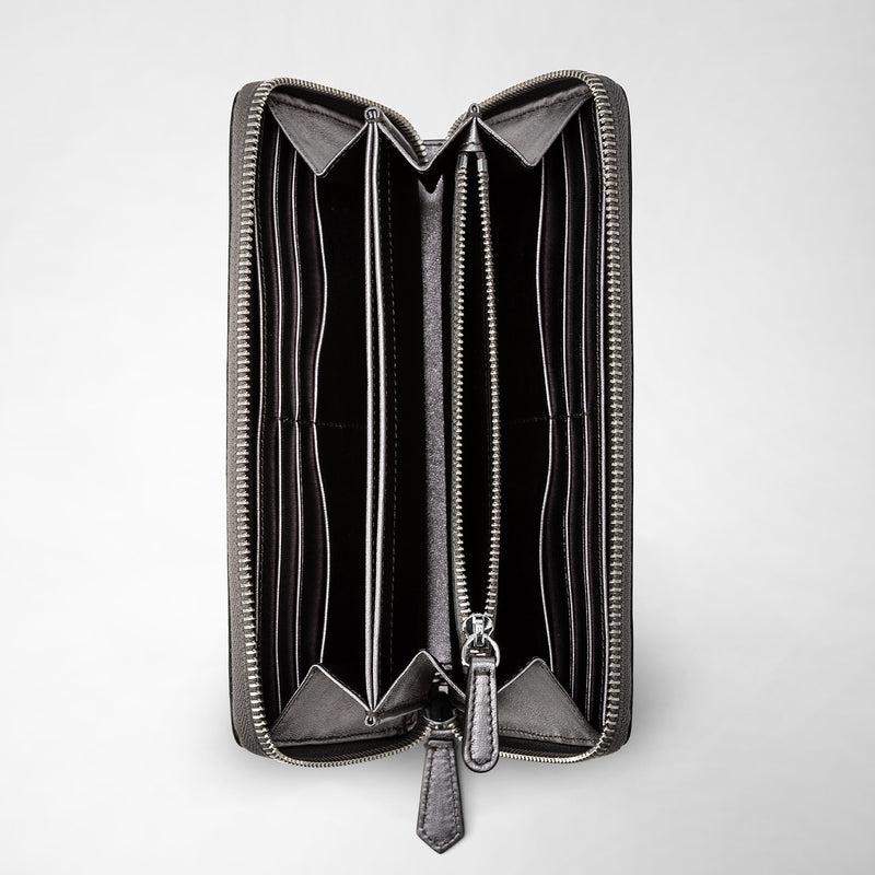 Serapian Zip-around wallet in mosaico ruthenium Fino al 60% di sconto