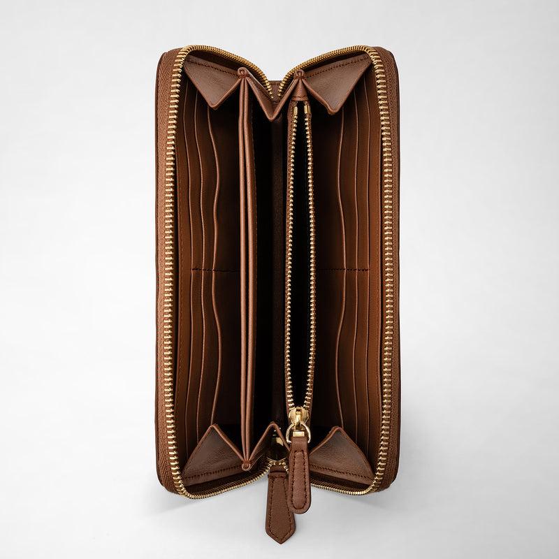 Serapian Zip-around wallet in mosaico tan Only for today