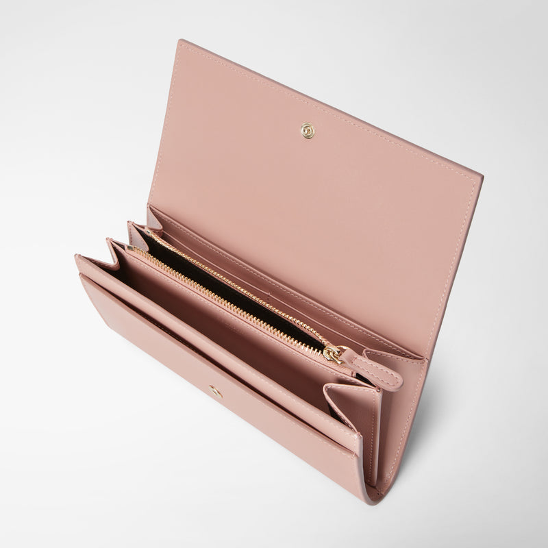 Serapian Portafoglio continental in mosaico blush Super sconto
