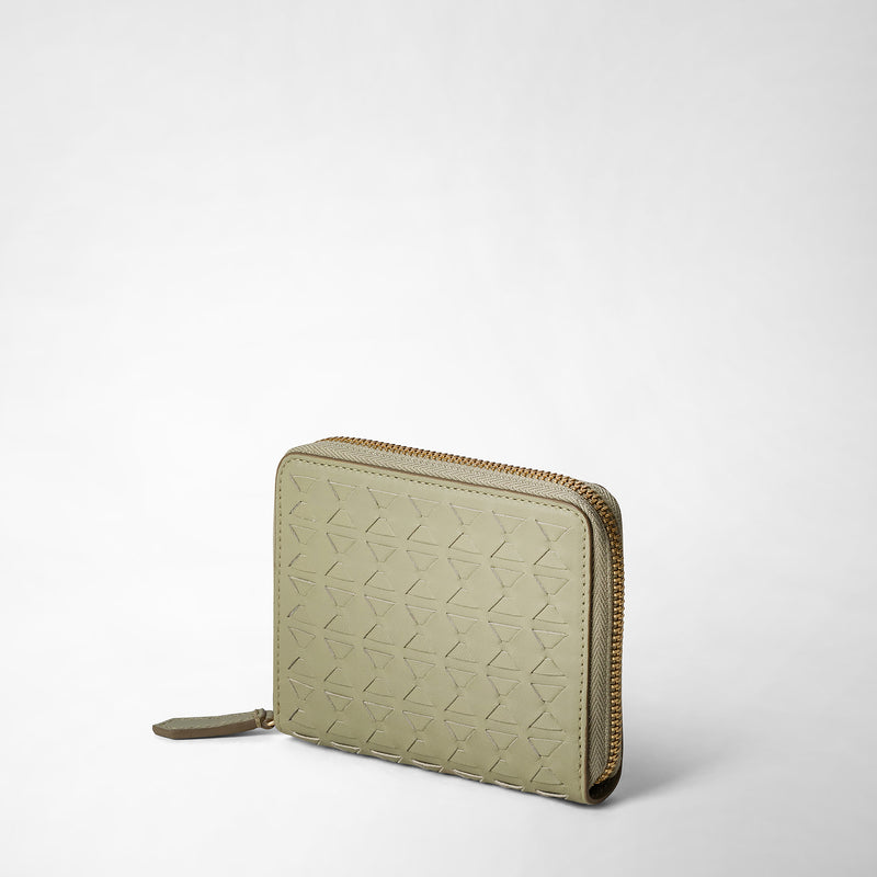 Serapian PORTAFOGLIO MINI CON ZIP IN MOSAICO Trasporto libero internazionale