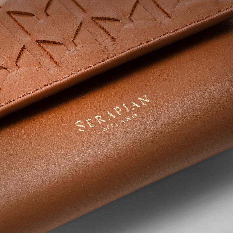 Serapian PORTAFOGLIO TRI-FOLD IN MOSAICO Officina
