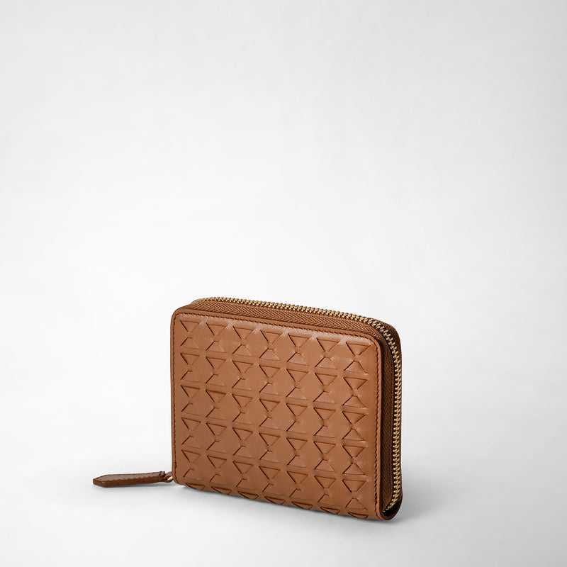 Serapian Mini zip wallet in mosaico tan Duty-free