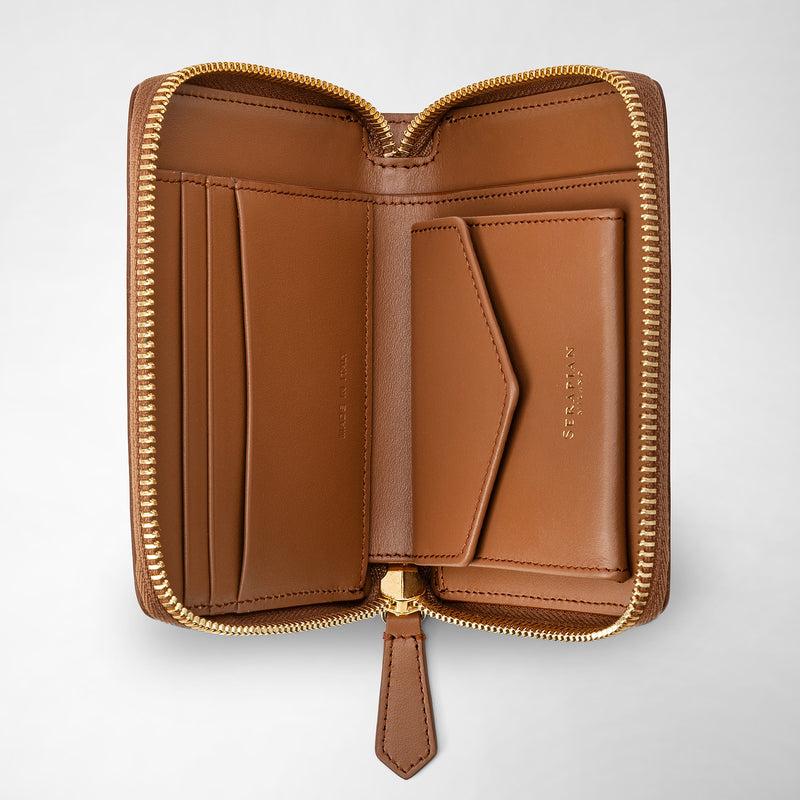 Serapian Mini zip wallet in mosaico tan Duty-free