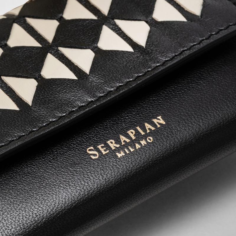 Serapian PORTAFOGLIO TRI-FOLD IN MOSAICO 50% di sconto per tempo limitato