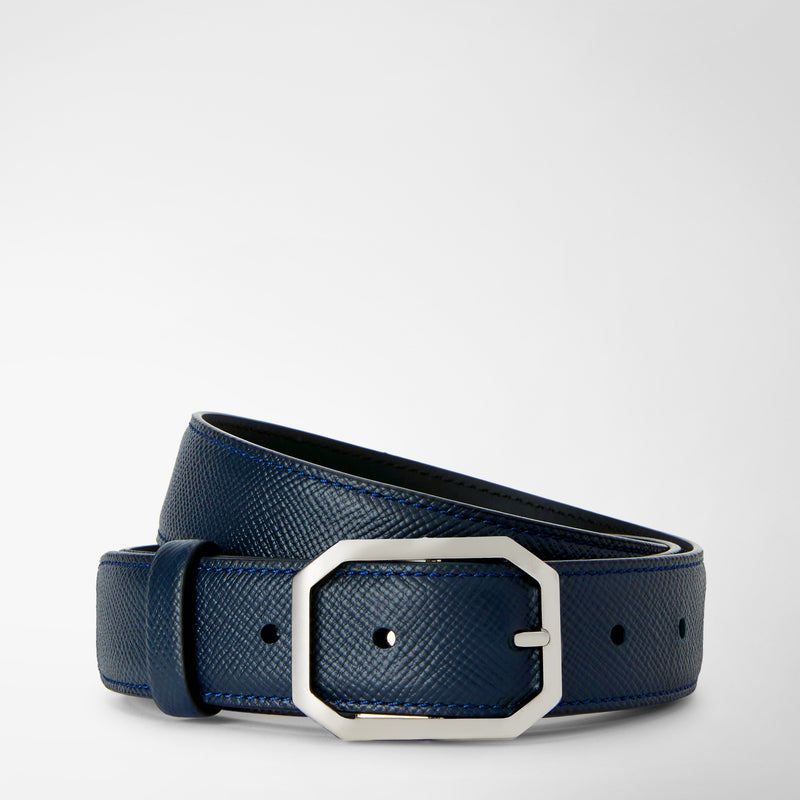 Serapian Cintura in pelle evoluzione blu navy Soddisfazione Garantita