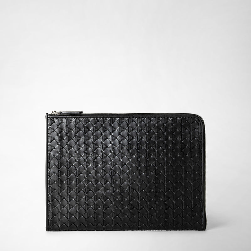 Serapian Compact document folio in mosaico black Convenienza