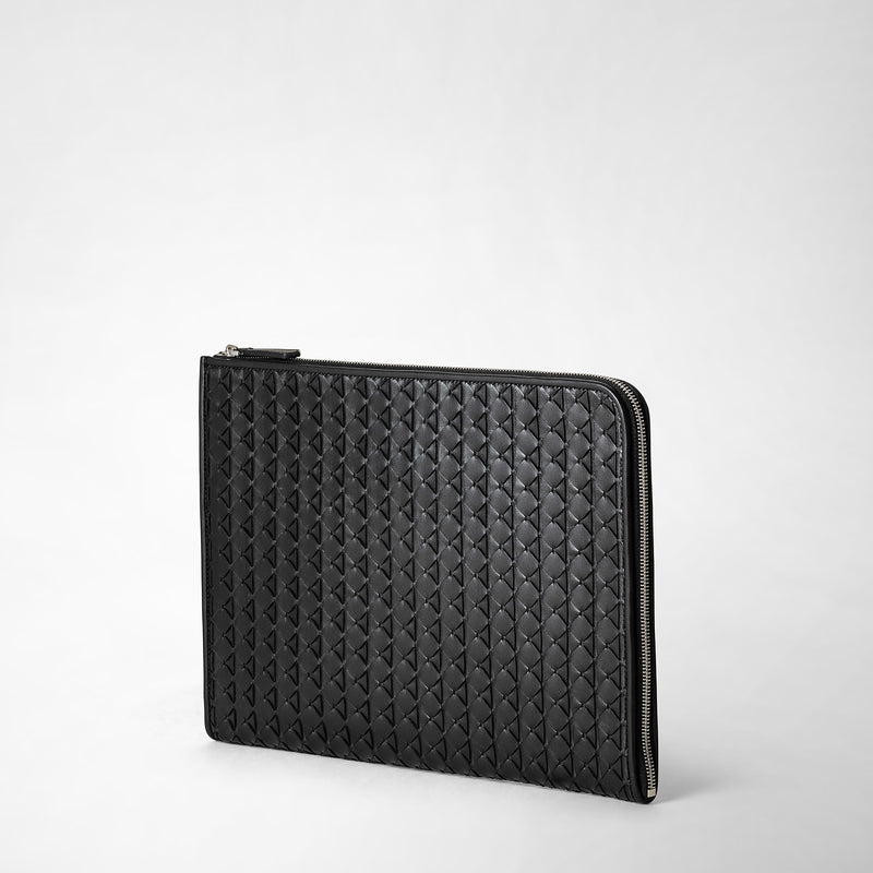 Serapian Compact document folio in mosaico black Convenienza