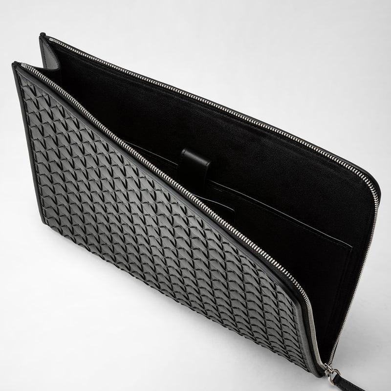 Serapian Compact document folio in mosaico black Convenienza