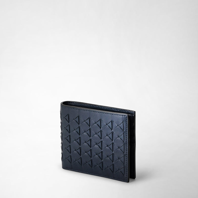 Serapian 8-card billfold in mosaico navy blue Black Friday