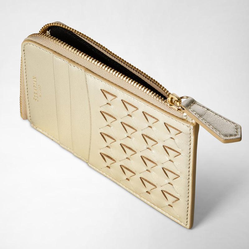 Serapian PORTACARTE CON ZIP IN MOSAICO Latest fashion