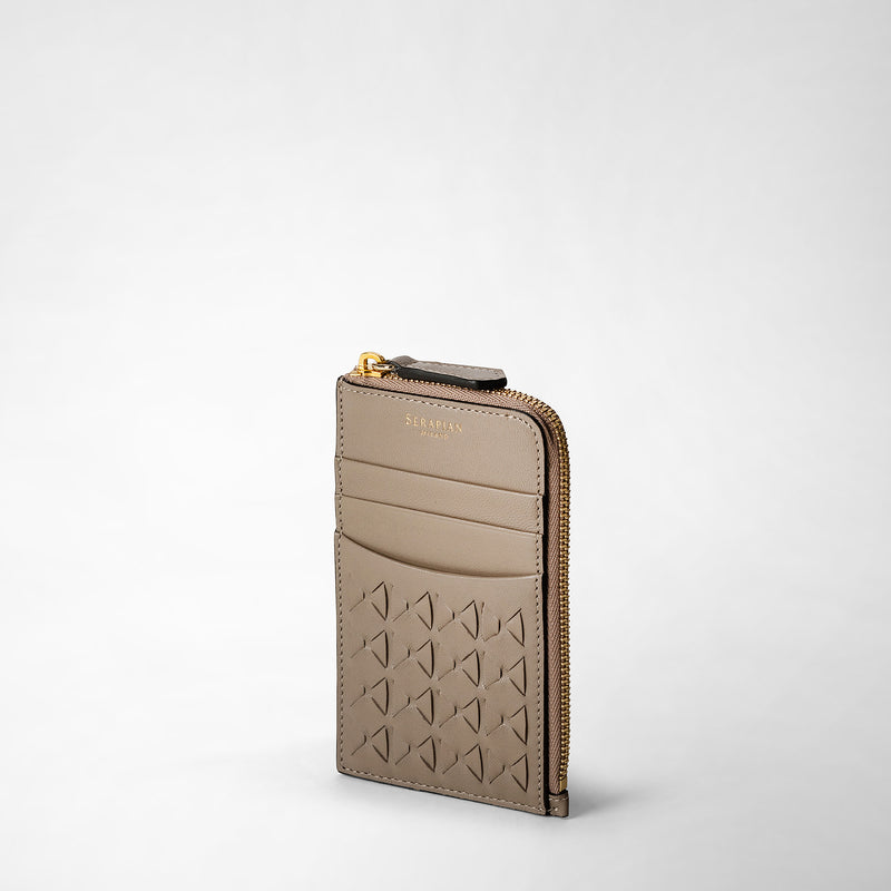 Serapian Portacarte con zip in mosaico sahara Lightning offer