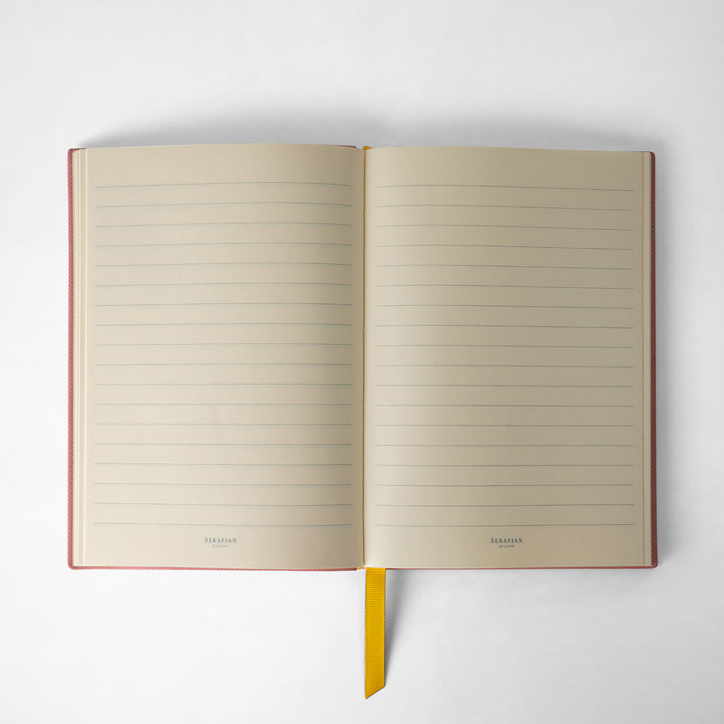 Serapian Notebook in evoluzione leather pink Sconti VIP