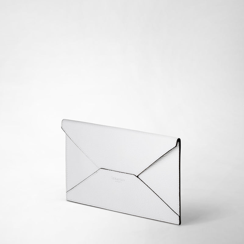 Serapian Pouch in cachemire leather white ACQUISTA ORA