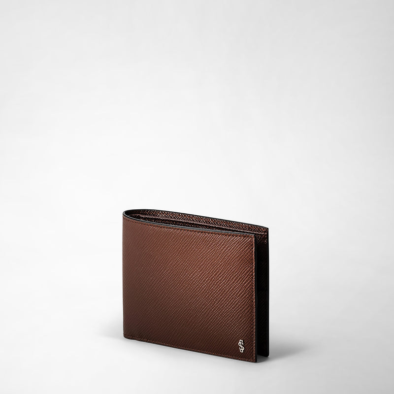 Serapian 8-card billfold wallet in evoluzione leather burgundy Offerta speciale della fabbrica