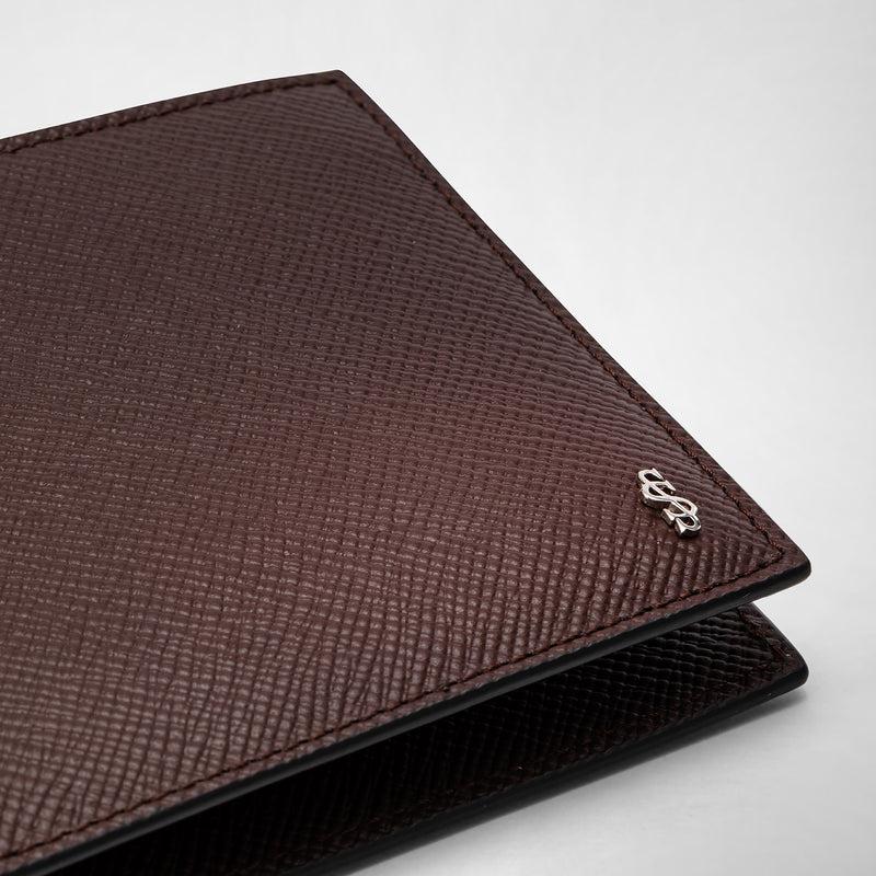 Serapian 8-card billfold wallet in evoluzione leather burgundy Offerta speciale della fabbrica