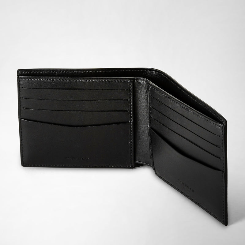 Serapian Portafoglio per 8 carte in stepan blu oceano-nero Discount Store per i nuovi prodotti