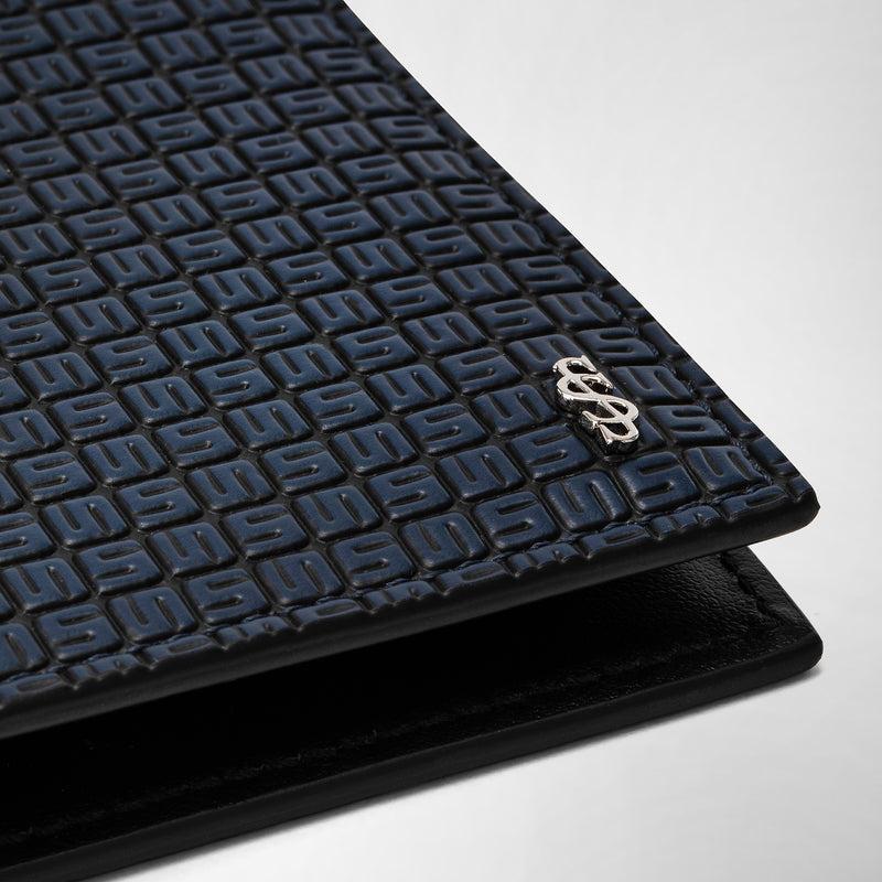 Serapian Portafoglio per 8 carte in stepan blu oceano-nero Discount Store per i nuovi prodotti