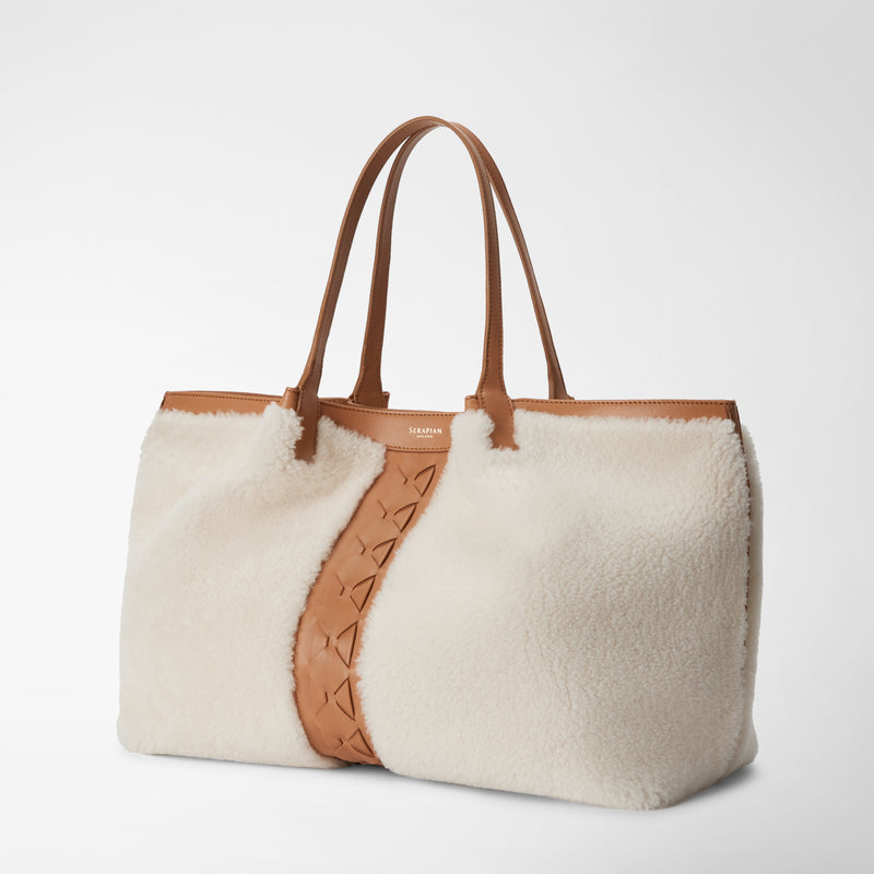 Serapian TOTE BAG SECRET IN SHEARLING Italy