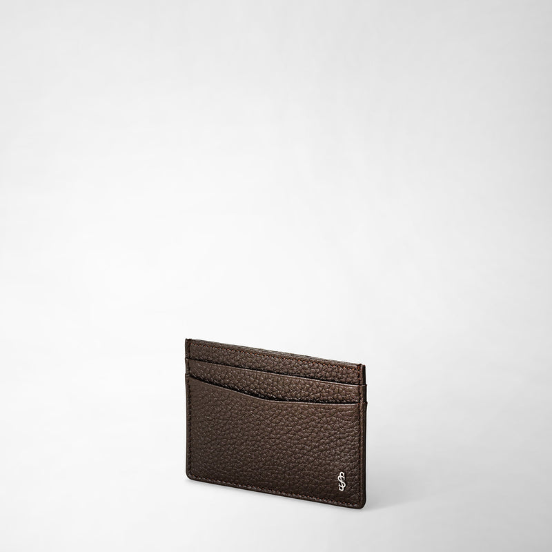 Serapian Portacarte per 4 carte in pelle cachemire espresso Negozi Online