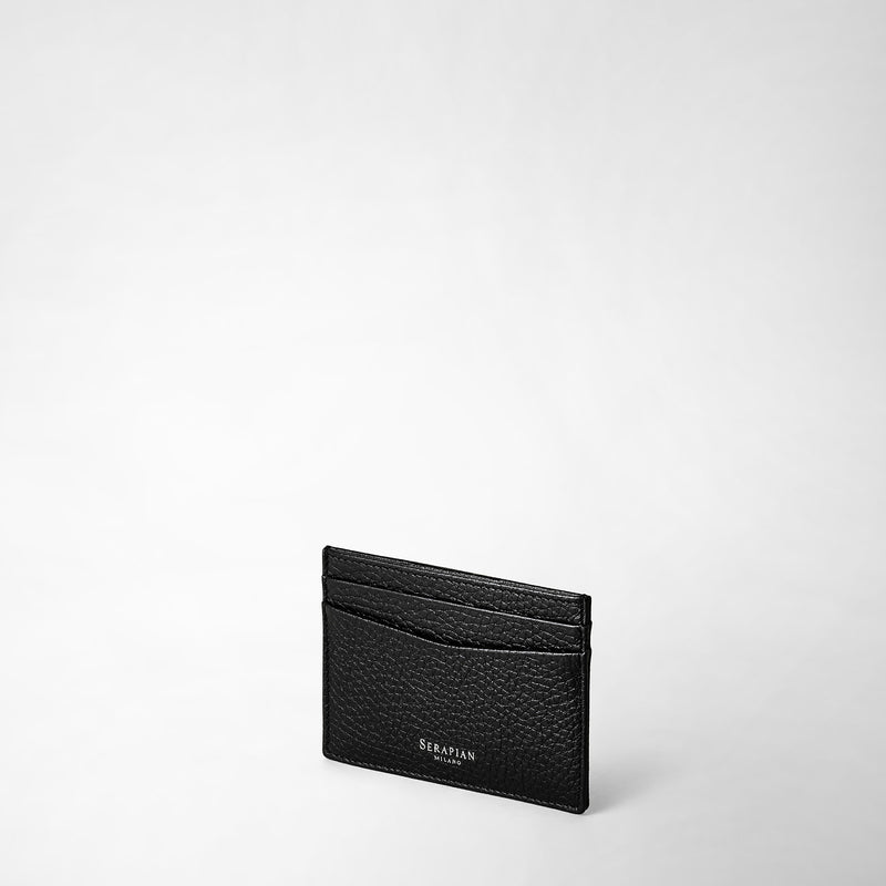 Serapian Portacarte per 4 carte in pelle cachemire nero Shopping Online