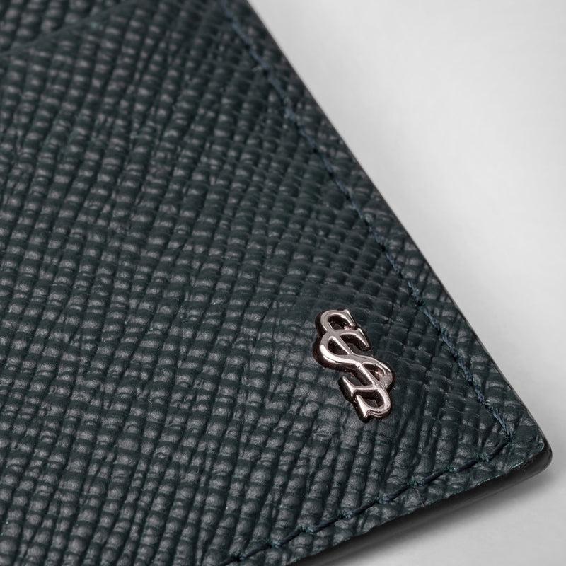 Serapian Portacarte per 4 carte in pelle evoluzione blu navy Sottocosto