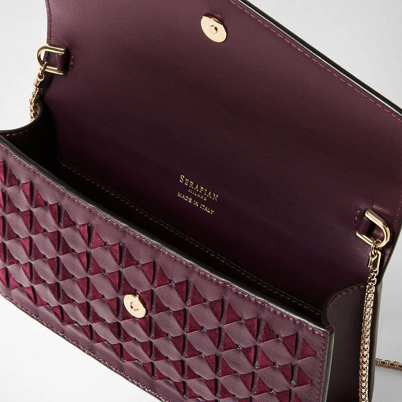 Serapian CLUTCH CON CATENA IN MOSAICO Vendita Calda