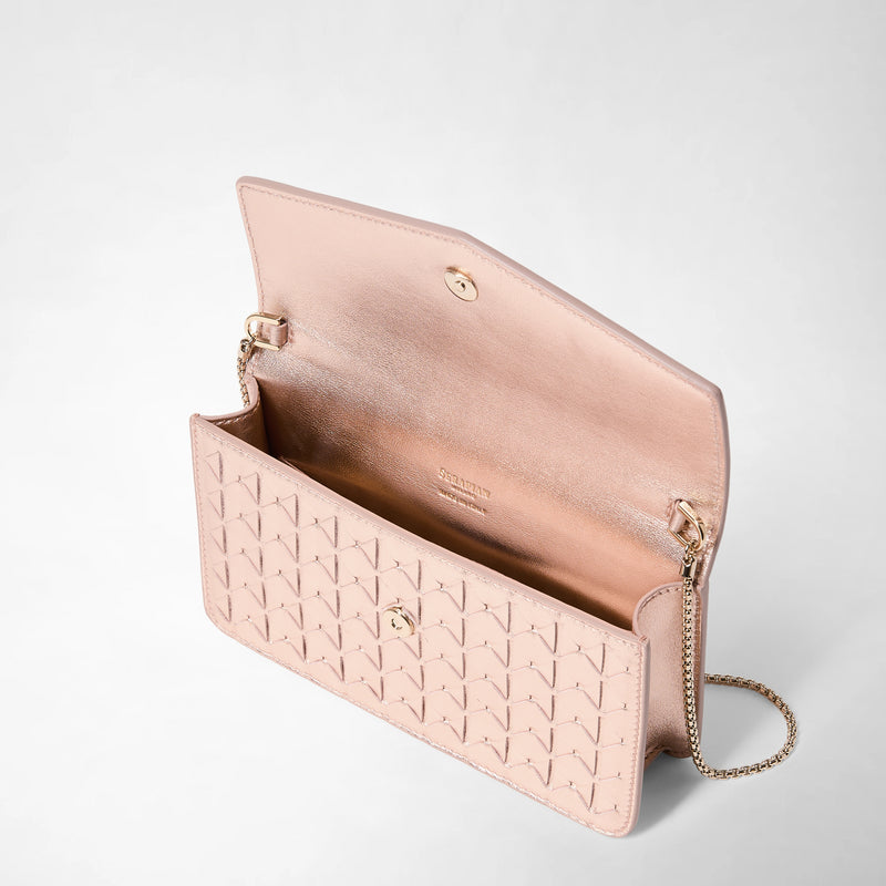 Serapian CLUTCH CON CATENA IN MOSAICO Vendita calda