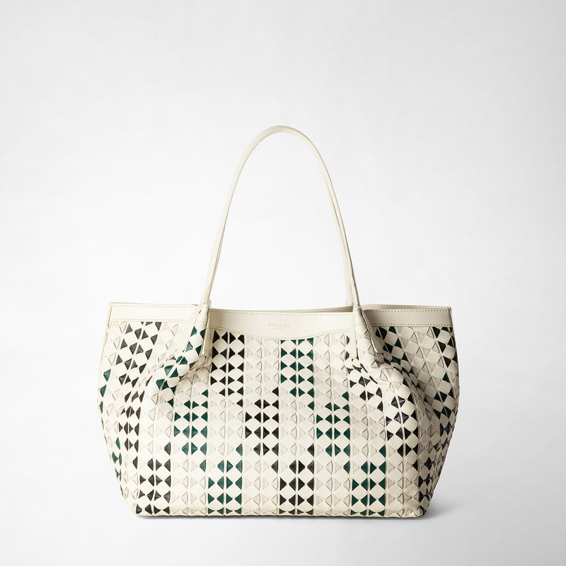 Serapian TOTE BAG SECRET PICCOLA IN MOSAICO MESTIERI D'ARTE Offerta temporanea
