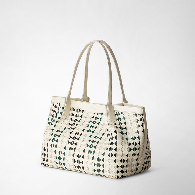 Serapian TOTE BAG SECRET PICCOLA IN MOSAICO MESTIERI D'ARTE Offerta temporanea
