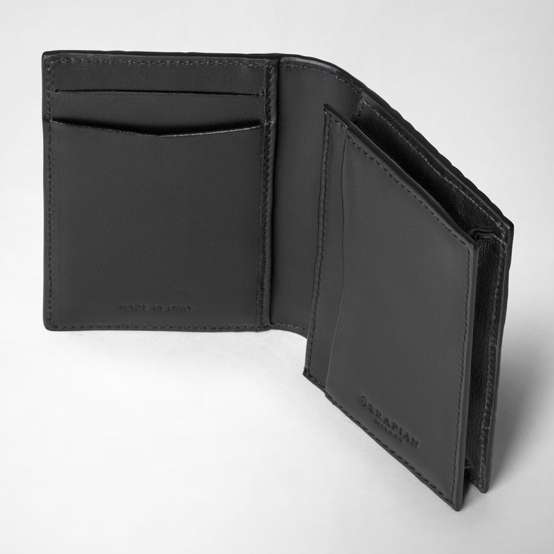 Serapian Portacarte in stepan asfalto-nero Bestseller