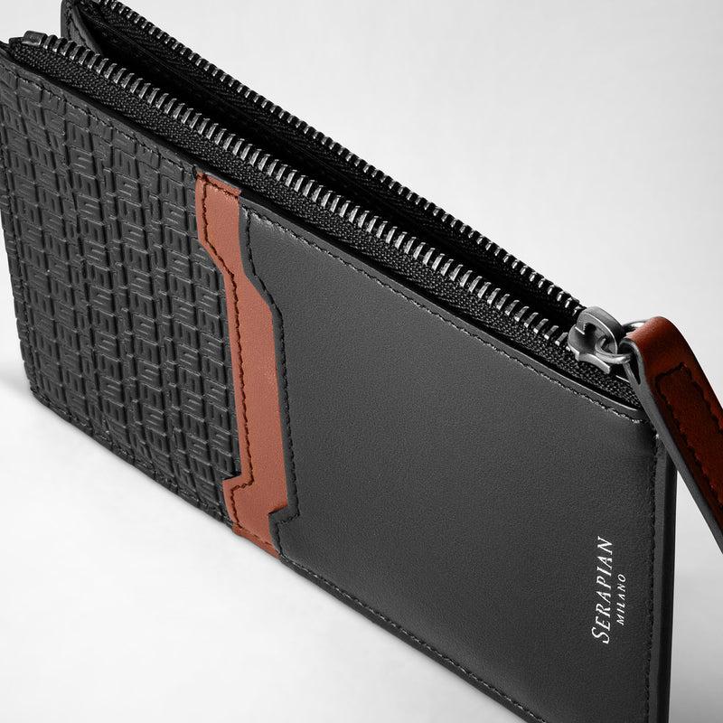 Serapian PORTACARTE CON ZIP IN STEPAN 72 Prezzo basso